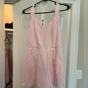 Pink romper with pockets!
